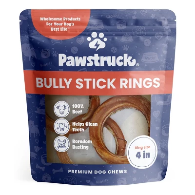 Pawstruck All-Natural Bully Stick Rings For Dogs - Single Ingredient Rawhide Free Dental Chew Treats Made With 100% Real Beef 9 Pawstruck All-Natural Bully Stick Rings For Dogs - Single Ingredient Rawhide Free Dental Chew Treats Made With 100% Real Beef - Image 9