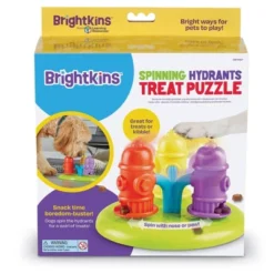 Brightkins Spinning Hydrants Puzzle Treat Dog Toy Dispenser