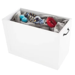 Elevated Dog Bowls With Storage - 16-Inch-Tall Feeding Tray With Hidden Storage Space For Pet Supplies - 50oz Capacity Bowls By PETMAKER (White) -PawHut Store GUEST f06a8712 3b8e 4299 8143 adbe7a17afc9