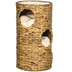 PawHut Elevated Cat Bed With Three Hideaways & Four Soft Plush Cushions, Cat Tower With Hand-Woven Materials, Multi-Layer Raised Kitten Bed Caves -PawHut Store GUEST f16e7c81 d3f5 4372 9e66 b28640eaba5f