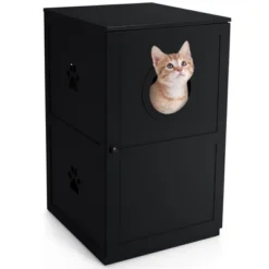 Costway 2-tier Litter Box Enclosure Furniture Hidden Cat House W/ Anti-toppling Device 12 Costway 2-tier Litter Box Enclosure Furniture Hidden Cat House W/ Anti-toppling Device -PawHut Store GUEST f36c6d86 0224 4ebe ae6f 9ea292f0d45c