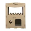 Petique Feline Penthouse Cat House Sustainable Non Toxic Recycled Cardboard Cat And Kitten Play Home Pet Furniture And Relaxation Scratching Boards