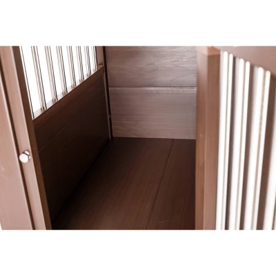 New Age EcoFLEX Habitat 'N' Home Stainless Steel Dog Crate - Brown - Small 4 New Age EcoFLEX Habitat 'N' Home Stainless Steel Dog Crate - Brown - Small - Image 4