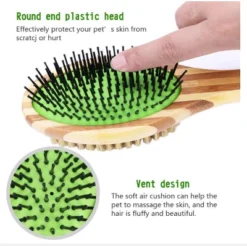 American Pet Supplies Dual Sided Dog Bamboo Grooming Brush -PawHut Store GUEST f4f628ea 3cb1 4e22 b532 535a1ff7e379