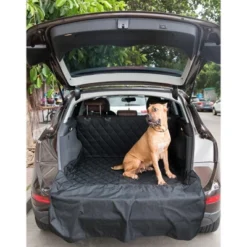 SUV Pet Cargo Liner Trunk Cover Waterproof Non-Slip Washable Material, Extra Long Size Universal Fit With Bumper Flap 80 X 52 -PawHut Store GUEST f5ca79a9 c10e 4882 bc5e 629ff7b220f2