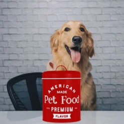 Amici Pet American Made Metal Food Canister, X-Large, 140oz