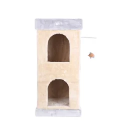 Armarkat Double Condo Real Wood Cat House With Scratching Carpet For Cats, Kitty Enjoyment -PawHut Store GUEST f6ebb092 8086 448f 993a 55d9e75181c4