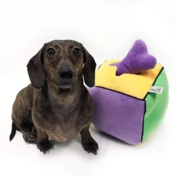 Midlee Plush Find A Bone Cube Dog Toy -PawHut Store GUEST f77b8acb 0f9b 40af 9ba2 c9bff20a7c71