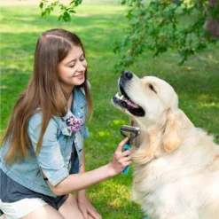 BOSHEL Undercoat Rake For Dogs - Premium Double Sided Dog Grooming Brush - Dog Deshedding Brush - Dematting Comb For Dogs -PawHut Store GUEST f849927e 188a 4838 981e 5648de5597fd