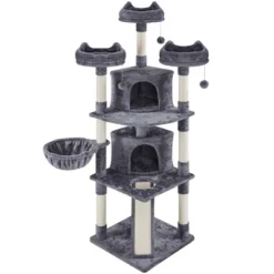 Yaheetech 76"H Large Plush Cat Tree With Platforms For Kittens Cats -PawHut Store GUEST f887eb37 c19e 41a3 a7a1 75248fe7af4c