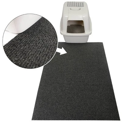 Drymate 30" X 45" Cat Litter Trapping Mat - Plush Charcoal 1 Drymate 30" X 45" Cat Litter Trapping Mat - Plush Charcoal