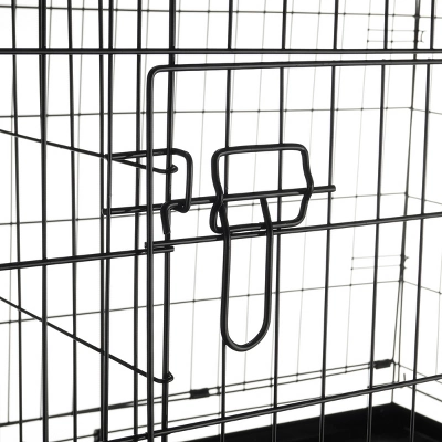 Dog Kennel - 42-Inch Dog Crate With Doors For Front And Side Access - Collapsible Dog Crate With Divider Wall Panel For Large Dogs By PETMAKER (Black) 6 Dog Kennel - 42-Inch Dog Crate With Doors For Front And Side Access - Collapsible Dog Crate With Divider Wall Panel For Large Dogs By PETMAKER (Black) - Image 6