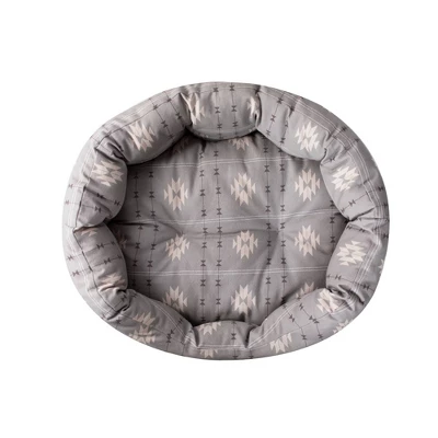 PetShop By Fringe Studio Geometric Round Cuddler Dog Bed - Gray 6 PetShop By Fringe Studio Geometric Round Cuddler Dog Bed - Gray - Image 6