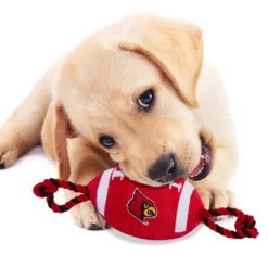 NCAA Louisville Cardinals Nylon Football Dog Toy -PawHut Store GUEST fd8b4d15 6ced 4a43 a7b0 acf2c9522a10